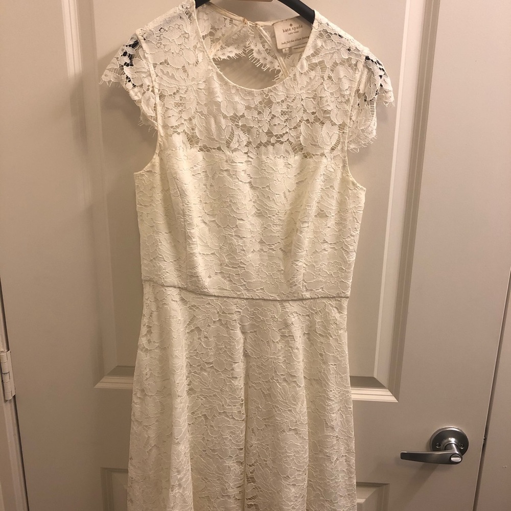 White Lace Kate Spade Dress